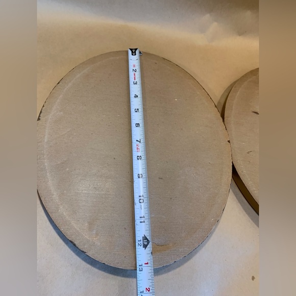 đ¤SOLD LOCALLYđ¤Set of Vintage Oval Floral Paintings in Gold Painted Frames - Picture 7 of 15